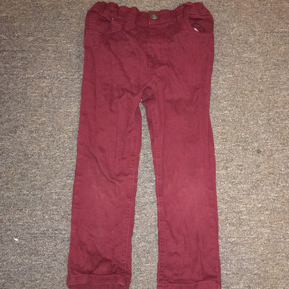 Boys Maroon pants (5T)